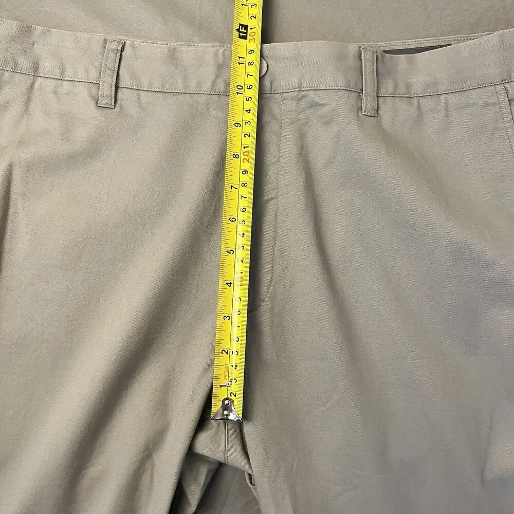 Bonobos Men’s 38X30 Pants Gray Slim Fit Khakis Chinos Flat Front Twill Workwear